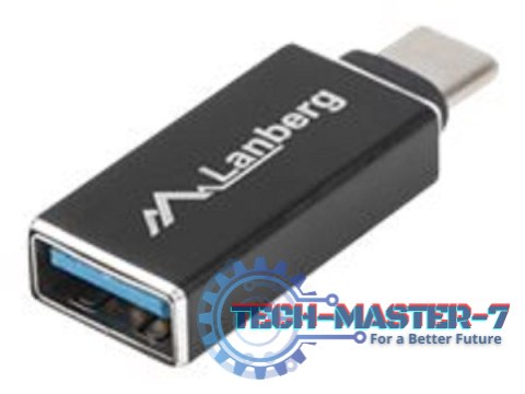 Adapter LANBERG AD-UC-UA-02 USB-C na USB-A Adapter LANBERG AD-UC-UA-02 USB-C na USB-A