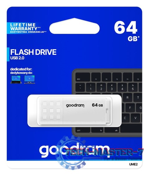 Pendrive (Pamięć USB) GOODRAM (64 GB /USB 2.0 /Biały ) Pendrive (Pamięć USB) GOODRAM (64 GB /USB 2.0 /Biały )