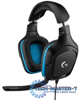 Słuchawki z mikrofonem LOGITECH G432 Surround Sound Gaming Czarno-niebieski