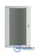 Szafa instalacyjna wisząca 19'' 22U 600X450mm szara (drzwi szklane) Szafa instalacyjna wisząca 19'' 22U 600X450mm szara (drzwi szklane)