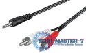 TECHLY 504402 0.5m /s2x RCA (L/R) 1x Jack 3.5 mm TECHLY 504402 0.5m /s2x RCA (L/R) 1x Jack 3.5 mm