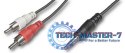 TECHLY 504402 0.5m /s2x RCA (L/R) 1x Jack 3.5 mm TECHLY 504402 0.5m /s2x RCA (L/R) 1x Jack 3.5 mm