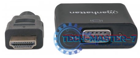 MANHATTAN HDMI - VGA 0.3m /s1x HDMI (wtyk) 1x VGA (gniazdo) MANHATTAN HDMI - VGA 0.3m /s1x HDMI (wtyk) 1x VGA (gniazdo)