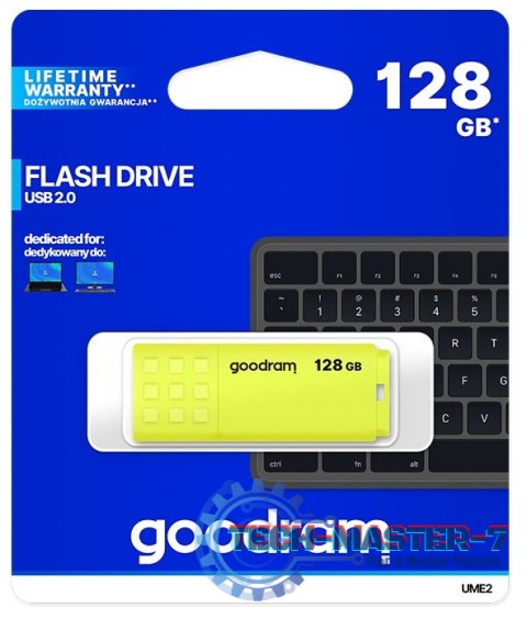 Pendrive (Pamięć USB) GOODRAM (128 GB /USB 2.0 /Żółty ) Pendrive (Pamięć USB) GOODRAM (128 GB /USB 2.0 /Żółty )