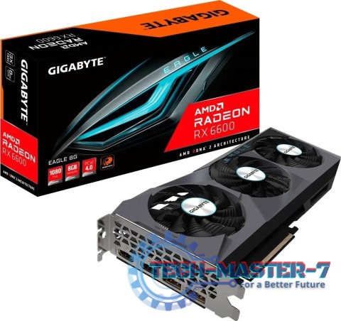 Karta graficzna GIGABYTE Radeon RX 6600 EAGLE 8GB GDDR6 (GV-R66EAGLE-8GD) Karta graficzna GIGABYTE Radeon RX 6600 EAGLE 8GB GDDR6 (GV-R66EAGLE-8GD)