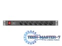 Listwa zasilająca LANBERG PDU-07F-0200-BK