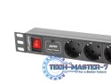 Listwa zasilająca LANBERG PDU-07F-0200-BK