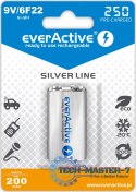 Baterie EVERACTIVE NiMH PP3 (9V, 6LR61, 6F22, 6R61) 250mAh Blister EVHRL22-250