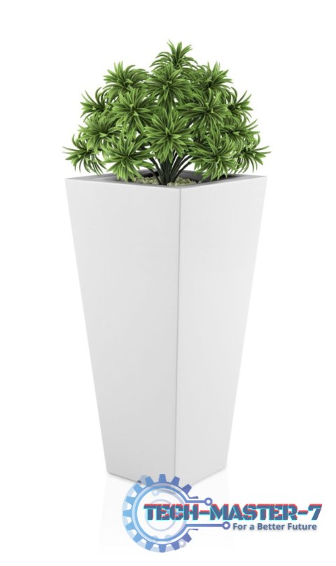 Designerska donica MONUMO SLIM LINE M Biała MONUMO Designerska donica MONUMO SLIM LINE M Biała MONUMO