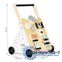 Drewniany chodzik pchacz wózek edukacyjny dla dzieci ECOTOYS ECOTOYS