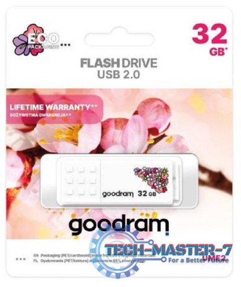 Pendrive (Pamięć USB) GOODRAM (32 GB /USB 2.0 /Biały z wzorem ) Pendrive (Pamięć USB) GOODRAM (32 GB /USB 2.0 /Biały z wzorem )