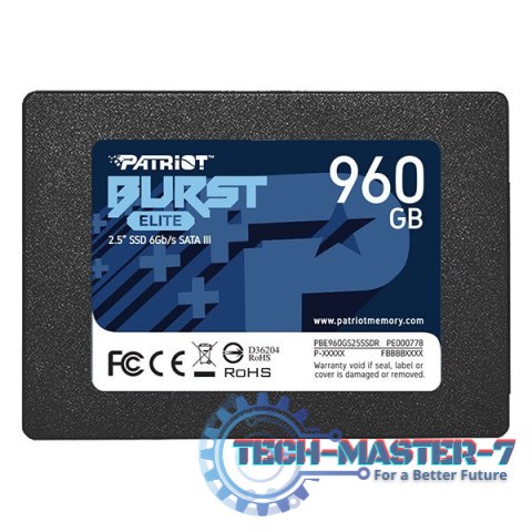 Dysk SSD PATRIOT Burst Elite 960 GB Burst Elite (2.5″ /960 GB /SATA III (6 Gb/s) /450MB/s /350MB/s) Dysk SSD PATRIOT Burst Elite 960 GB Burst Elite (2.5″ /960 GB /SATA III (6 Gb/s) /450MB/s /350MB/s)