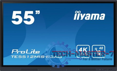Monitor dotykowy IIYAMA TE5512MIS-B3AG (55" /IPS /60Hz /3840 x 2160 /Czarny ) Monitor dotykowy IIYAMA TE5512MIS-B3AG (55" /IPS /60Hz /3840 x 2160 /Czarny )
