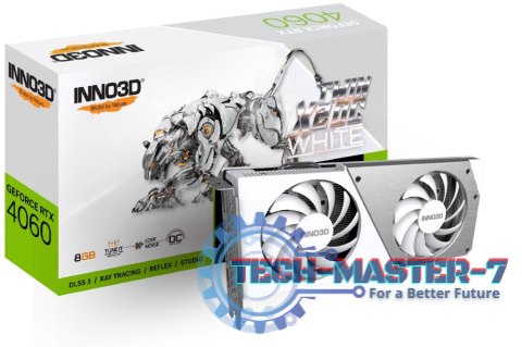 Karta graficzna INNO3D GeForce RTX 4060 TWIN X2 OC WHITE 8GB GDDR6 (N40602-08D6X-173051W) Karta graficzna INNO3D GeForce RTX 4060 TWIN X2 OC WHITE 8GB GDDR6 (N40602-08D6X-173051W)
