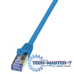 LOGILINK S/FTP Cat.6a 1 m Niebieski 1 Patchcord