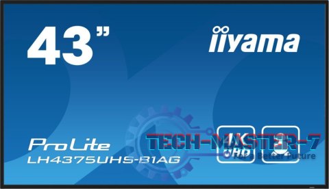 Monitor IIYAMA LH4375UHS-B1AG (42.5" /IPS /60Hz /3840 x 2160 /Czarny ) Monitor IIYAMA LH4375UHS-B1AG (42.5" /IPS /60Hz /3840 x 2160 /Czarny )