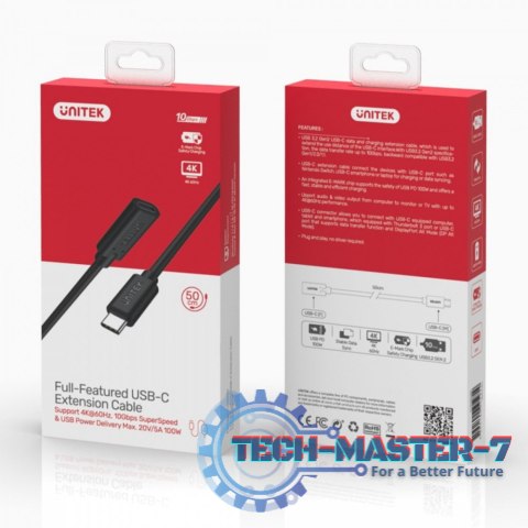 Kabel USB UNITEK USB typ C 0.5 Kabel USB UNITEK USB typ C 0.5