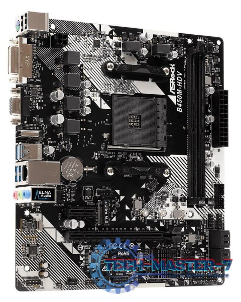Płyta główna ASROCK B450M-HDV R4.0 Socket AM4 microATX Płyta główna ASROCK B450M-HDV R4.0 Socket AM4 microATX