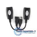 Adapter GEMBIRD UAE-30M USB AM - USB AF - 2 x RJ45