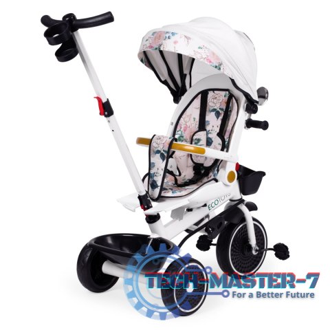 Rowerek trójkołowy dla dzieci spacerówka obracane siedzisko pchacz daszek ECOTOYS ECOTOYS Rowerek trójkołowy dla dzieci spacerówka obracane siedzisko pchacz daszek ECOTOYS ECOTOYS