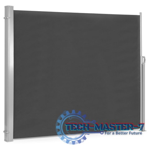 Składana markiza 300x200 cm boczna roleta parawan do ogrodu na taras antracyt ModernHome Składana markiza 300x200 cm boczna roleta parawan do ogrodu na taras antracyt ModernHome