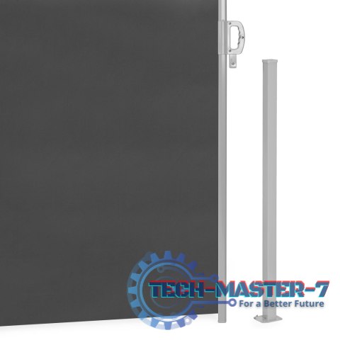 Składana markiza 300x200 cm boczna roleta parawan do ogrodu na taras antracyt ModernHome Składana markiza 300x200 cm boczna roleta parawan do ogrodu na taras antracyt ModernHome