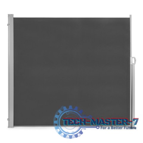 Składana markiza 300x200 cm boczna roleta parawan do ogrodu na taras antracyt ModernHome Składana markiza 300x200 cm boczna roleta parawan do ogrodu na taras antracyt ModernHome