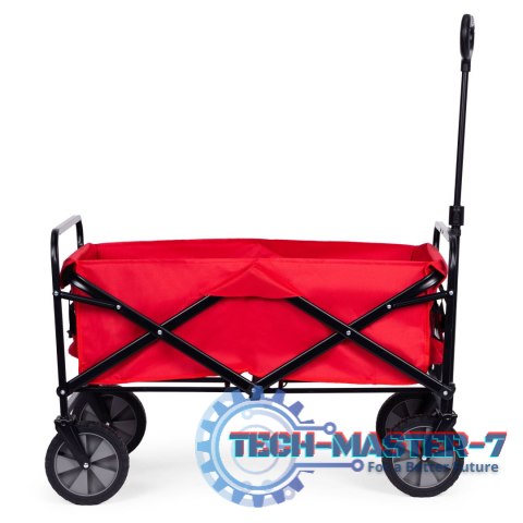 Wózek transportowy składany duży wózek ogrodowy plażowy czerwony 47x105 cm MultiGarden MULTI GARDEN Wózek transportowy składany duży wózek ogrodowy plażowy czerwony 47x105 cm MultiGarden MULTI GARDEN
