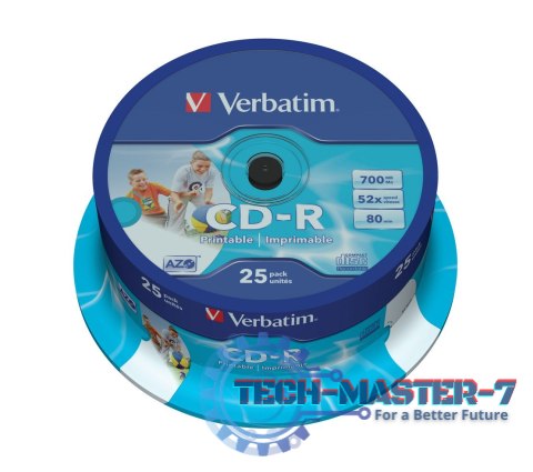 CD-R 52x 700MB 25P CB Printable 43439 CD-R 52x 700MB 25P CB Printable 43439