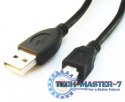 Kabel USB 2.0 typu AB AM-BM 1.8m czarny
