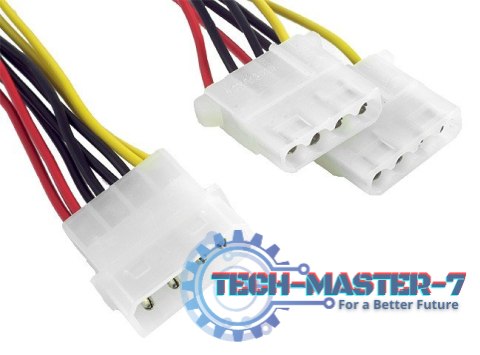 Kabel rozdzielacz zasilania 1xMOLEX/2xMOLEX Kabel rozdzielacz zasilania 1xMOLEX/2xMOLEX