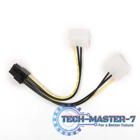 Kabel rozdzielacz zasilania 2xMOLEX/1x6PIN BTX Kabel rozdzielacz zasilania 2xMOLEX/1x6PIN BTX