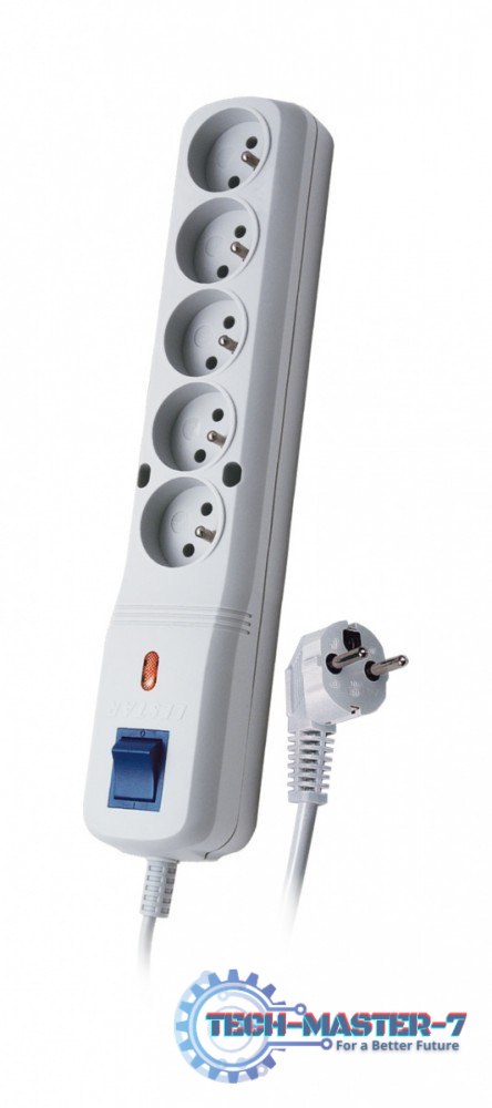 Listwa przeciwprzepięciowa LV-530W, 1L, 1.5m, szara Listwa przeciwprzepięciowa LV-530W, 1L, 1.5m, szara
