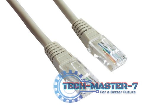 Patch cord kat.5e osłonka zalewana 10M szary Patch cord kat.5e osłonka zalewana 10M szary