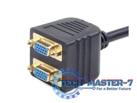 Adapter GEMBIRD VGA(M) - 2 x VGA(F) VGA (wtyk)- 2x VGA (gniazdo) CC-VGAX2-20CM Adapter GEMBIRD VGA(M) - 2 x VGA(F) VGA (wtyk)- 2x VGA (gniazdo) CC-VGAX2-20CM