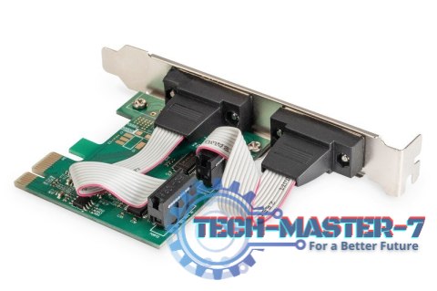 Karta rozszerzeń/Kontroler PCI Express RS232 Serial Port, 2xDB9, Chipset: ASIX99100 Karta rozszerzeń/Kontroler PCI Express RS232 Serial Port, 2xDB9, Chipset: ASIX99100