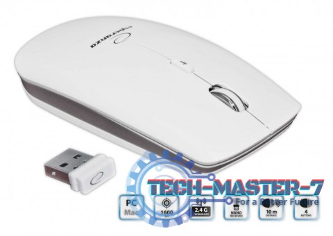 MYSZ EM120W MAC-STYLE BEZPRZEWODOWA 2,4GHZ MYSZ EM120W MAC-STYLE BEZPRZEWODOWA 2,4GHZ