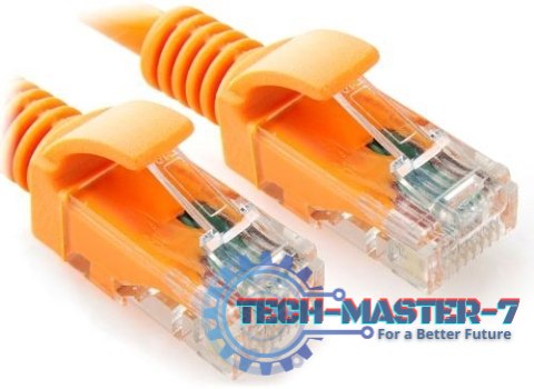 Patch cord kategoria 5e osłonka zalewana 0.5m pomarańczowy Patch cord kategoria 5e osłonka zalewana 0.5m pomarańczowy