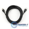 Przedłużacz USB 2.0 typu AM-AF 4.5m czarny Przedłużacz USB 2.0 typu AM-AF 4.5m czarny