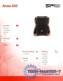 ARMOR A30 2TB USB 3.0 BLACK-ORANGE / PANCERNY / wstrząsoodporny ARMOR A30 2TB USB 3.0 BLACK-ORANGE / PANCERNY / wstrząsoodporny