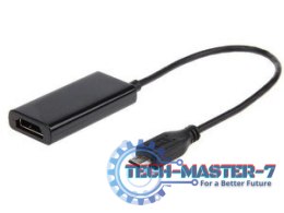 Adapter MHL(M)->HDMI(F)+USB Micro(BF)(5 PIN) 16cm