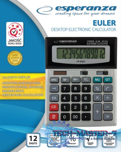 ELEKTRONICZNY KALKULATOR BIURKOWY EULER ECL103 ELEKTRONICZNY KALKULATOR BIURKOWY EULER ECL103
