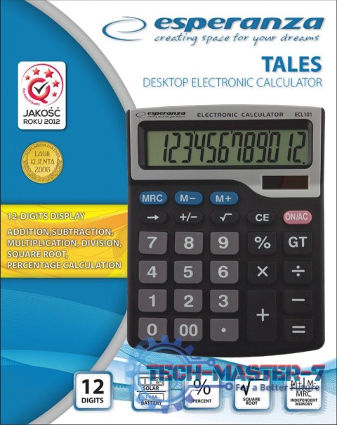 ELEKTRONICZNY KALKULATOR BIURKOWY TALES ECL101 ELEKTRONICZNY KALKULATOR BIURKOWY TALES ECL101