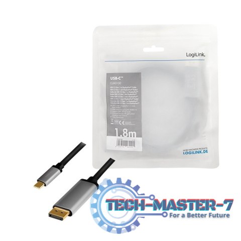 LOGILINK CUA0100 1.8m /s1x USB typu C 1x DisplayPort LOGILINK CUA0100 1.8m /s1x USB typu C 1x DisplayPort