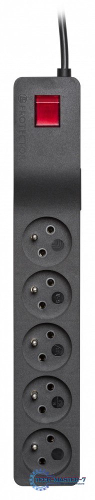 Listwa przeciwprzepięciowa ZX 510, 1L, 3,0m, czarna Listwa przeciwprzepięciowa ZX 510, 1L, 3,0m, czarna