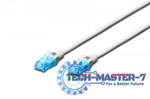 Patch cord U/UTP kat.5e PVC 5m Biały Patch cord U/UTP kat.5e PVC 5m Biały