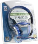 SŁUCHAWKI AUDIO STEREO TECHNO EH145B NIEBIESKIE SŁUCHAWKI AUDIO STEREO TECHNO EH145B NIEBIESKIE