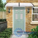 Daszek nad drzwi 150x80 cm zadaszenie osłona poliwęglan ModernHome