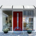 Daszek nad drzwi 150x80 cm zadaszenie osłona poliwęglan ModernHome