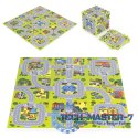 Duża mata piankowa EVA dla dzieci Miasto 90,5x90,5 cm 21 el. ECOTOYS ECOTOYS